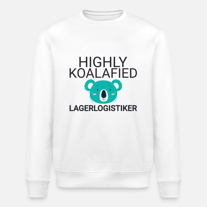 Entreprise de logistique d’entrepôt Koalafied - Sweat bio ROLLER Stanley/Stella Unisexe - blanc