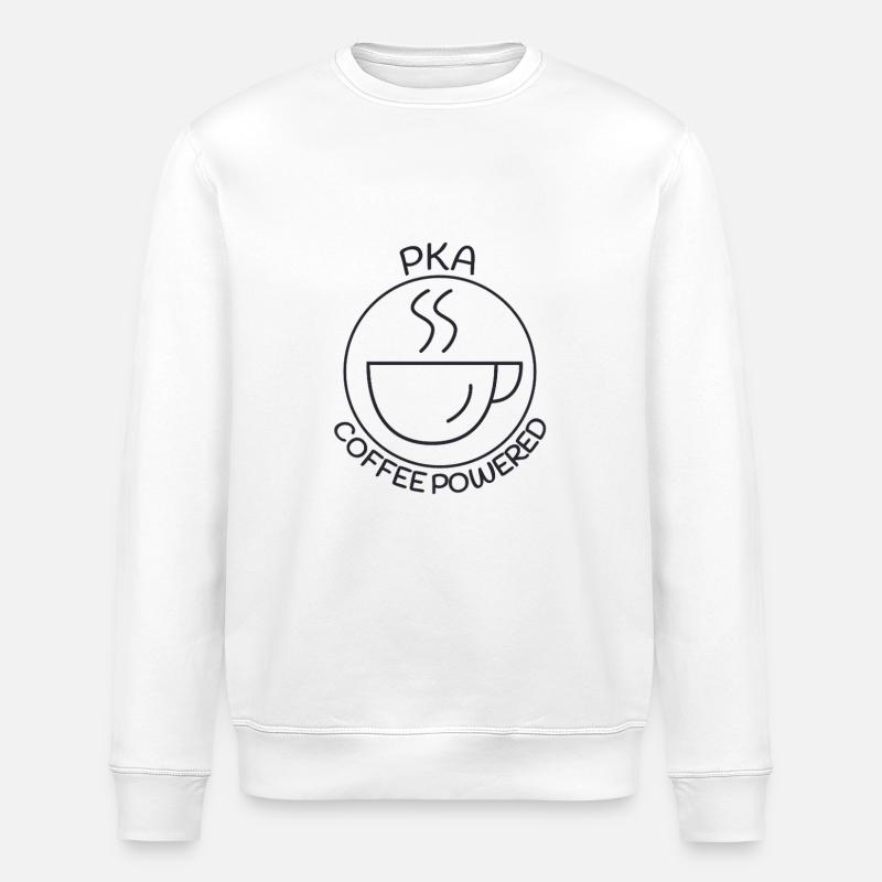 PKA Coffee Powered Apotheke - Stanley/Stella Unisex Bio-Sweatshirt ROLLER - Weiß