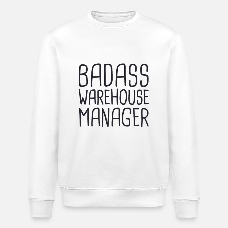 Gestionnaire d’entrepôt Badass - Sweat bio ROLLER Stanley/Stella Unisexe - blanc