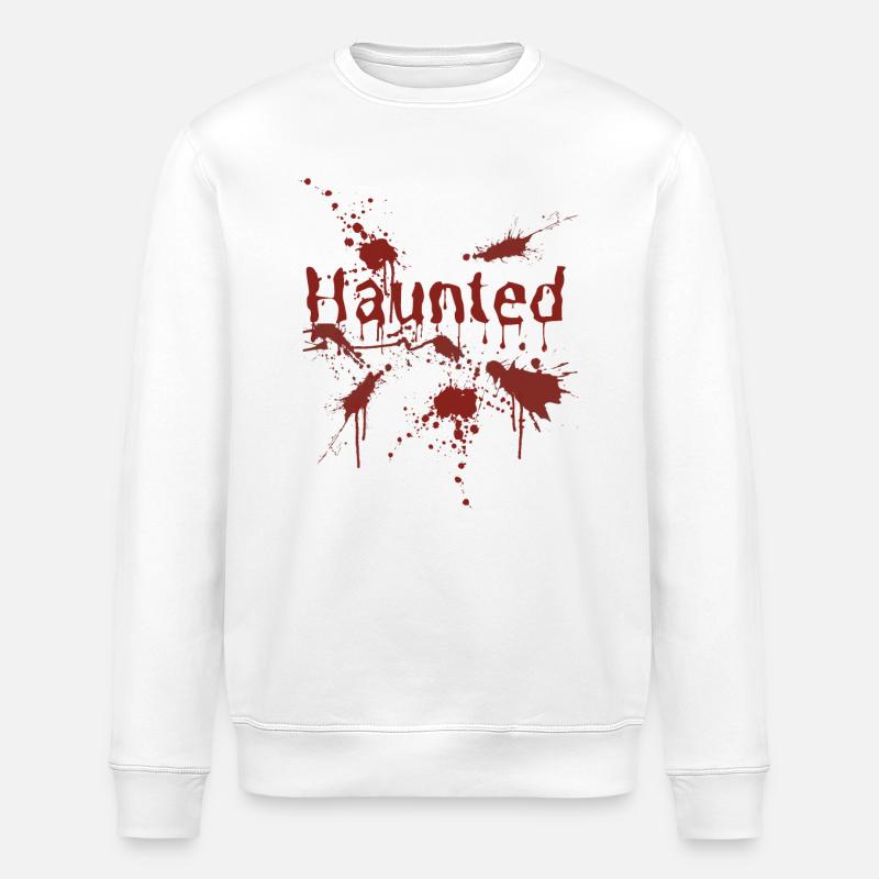 Haunted - Stanley/Stella Unisex Bio-Sweatshirt ROLLER - Weiß