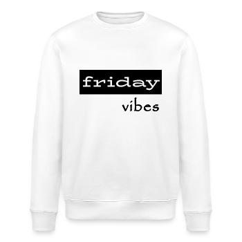 Friday Vibes - Stanley/Stella Unisex Bio-Sweatshirt ROLLER - Weiß - Vorne - Nik (191cm)