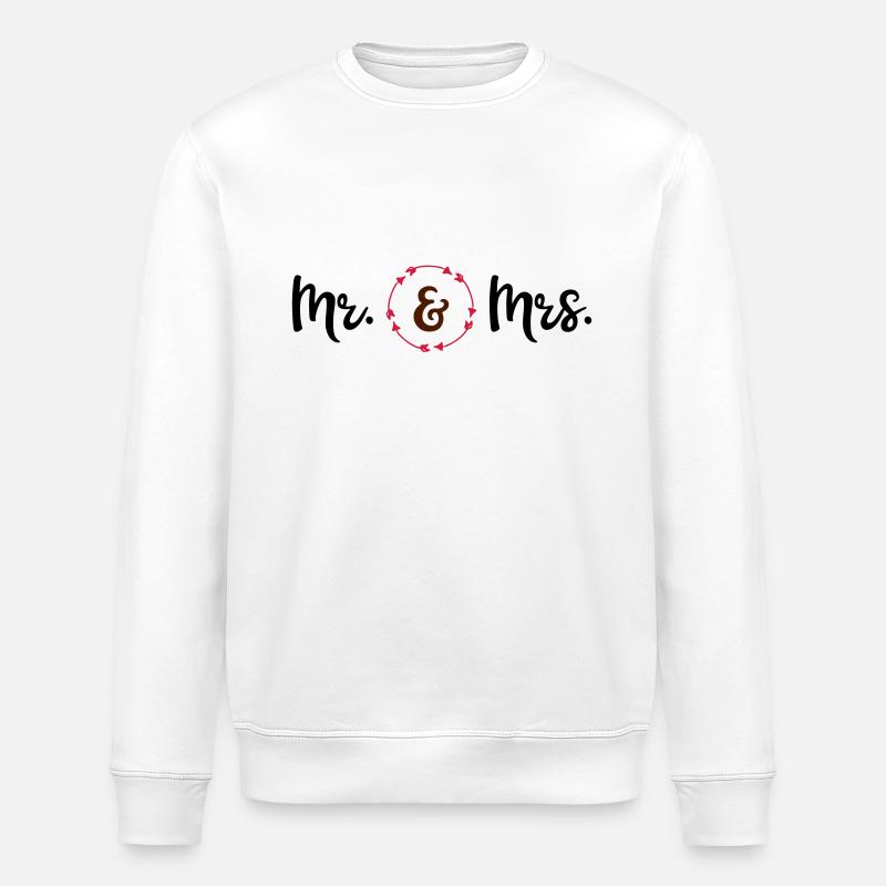 Hochzeit - Stanley/Stella Unisex Bio-Sweatshirt ROLLER - Weiß