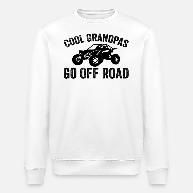 cool grandpas go off road - Sweat bio ROLLER Stanley/Stella Unisexe - blanc