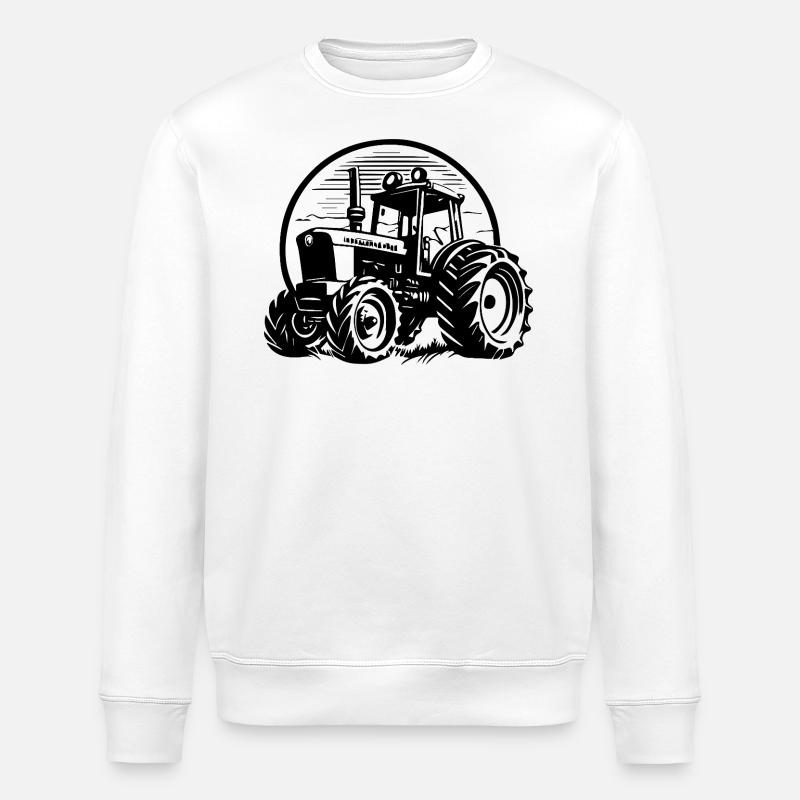 Traktor - Stanley/Stella Unisex Bio-Sweatshirt ROLLER - Weiß