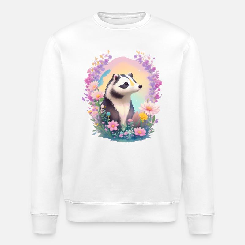 kleiner Dachs - Stanley/Stella Unisex Bio-Sweatshirt ROLLER - Weiß