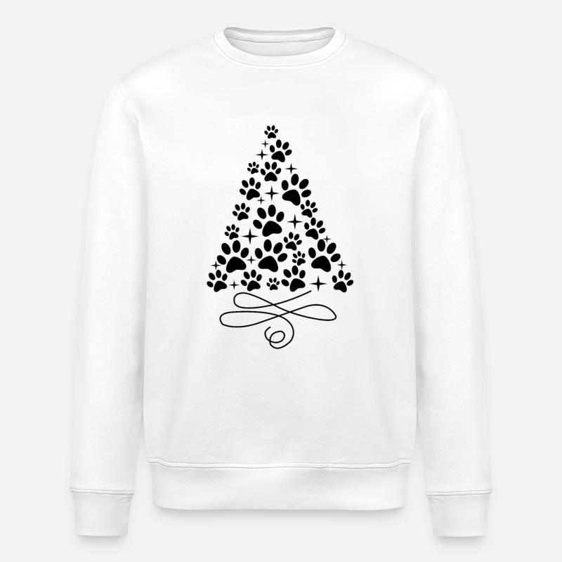 Noël pattes design Noël - Sweat bio ROLLER Stanley/Stella Unisexe - blanc