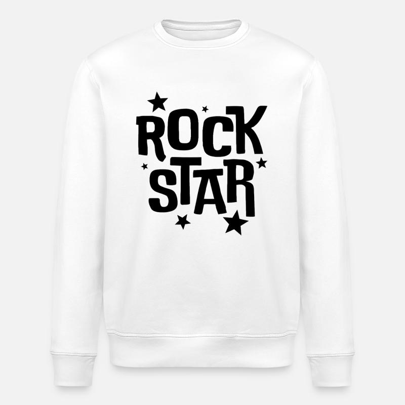 Rock Star - Sweat bio ROLLER Stanley/Stella Unisexe - blanc