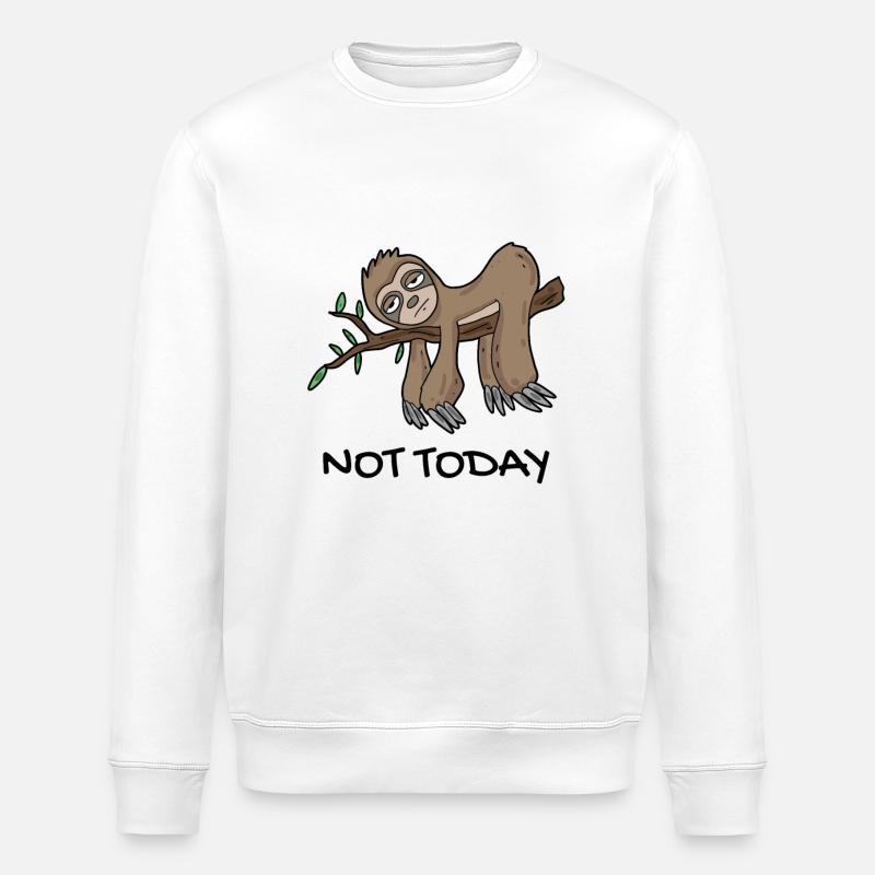 Faultier - Stanley/Stella Unisex Bio-Sweatshirt ROLLER - Weiß