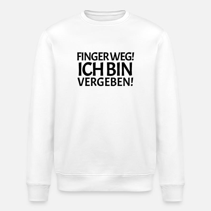 Vergeben Spruch - Stanley/Stella Unisex Bio-Sweatshirt ROLLER - Weiß