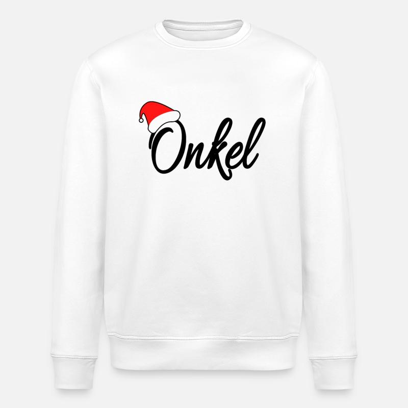 Weihnachten Onkel - Stanley/Stella Unisex Bio-Sweatshirt ROLLER - Weiß