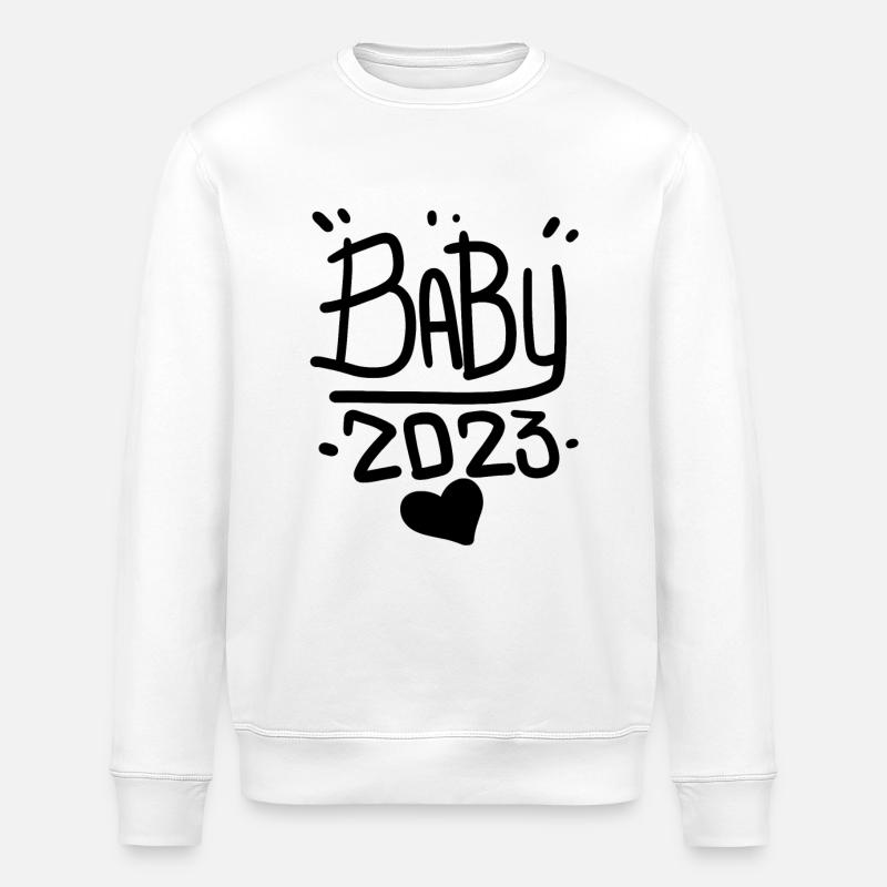 Baby 2023 - Stanley/Stella Unisex Bio-Sweatshirt ROLLER - Weiß