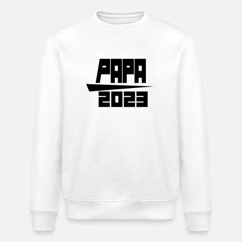 Papa 2023 - Stanley/Stella Unisex Bio-Sweatshirt ROLLER - Weiß
