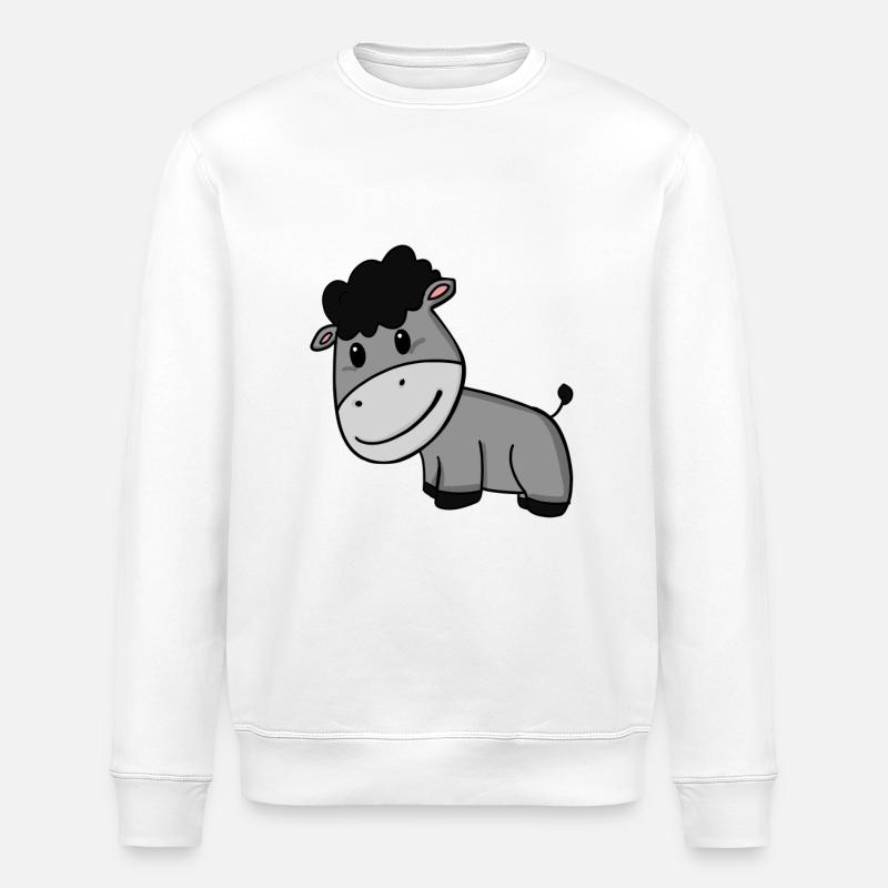 Esel - Stanley/Stella Unisex Bio-Sweatshirt ROLLER - Weiß