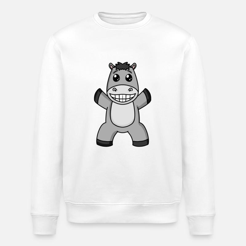 Esel - Stanley/Stella Unisex Bio-Sweatshirt ROLLER - Weiß
