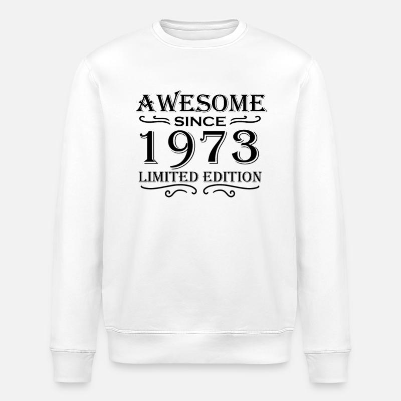 1973 - Né en 1973 - Sweat bio ROLLER Stanley/Stella Unisexe - blanc