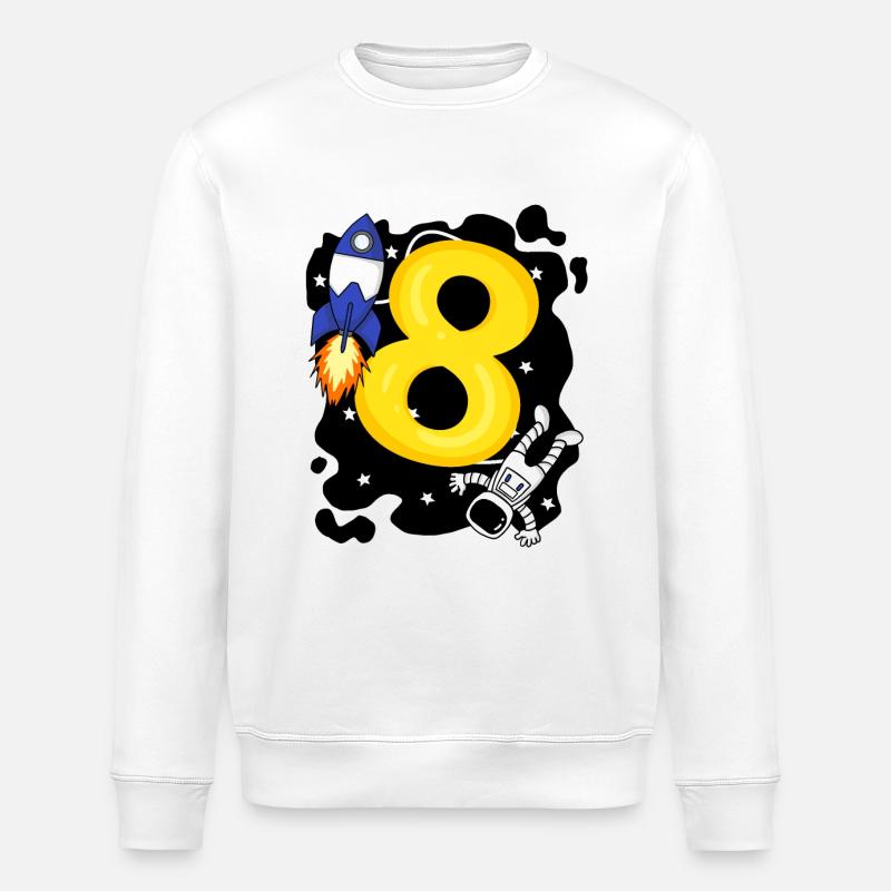 Garçon de 8 ans - Sweat bio ROLLER Stanley/Stella Unisexe - blanc