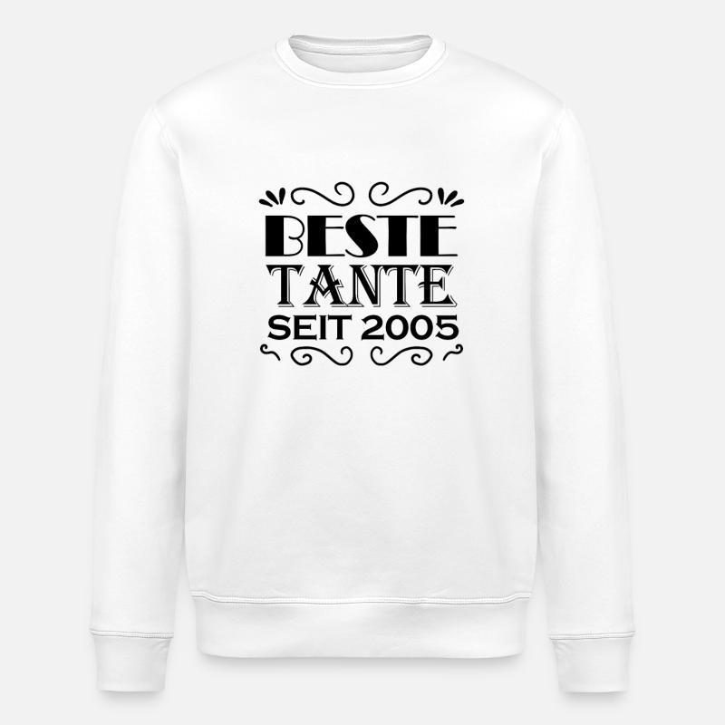 Beste Tante seit 2005 - Stanley/Stella Unisex Bio-Sweatshirt ROLLER - Weiß