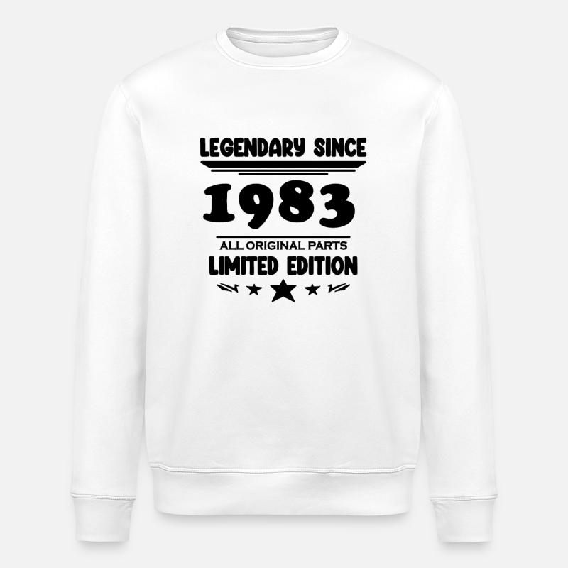 1983 - Sweat bio ROLLER Stanley/Stella Unisexe - blanc