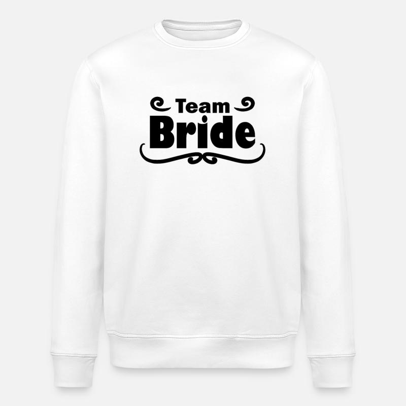 Team Braut Hochzeitsfeier - Stanley/Stella Unisex Bio-Sweatshirt ROLLER - Weiß