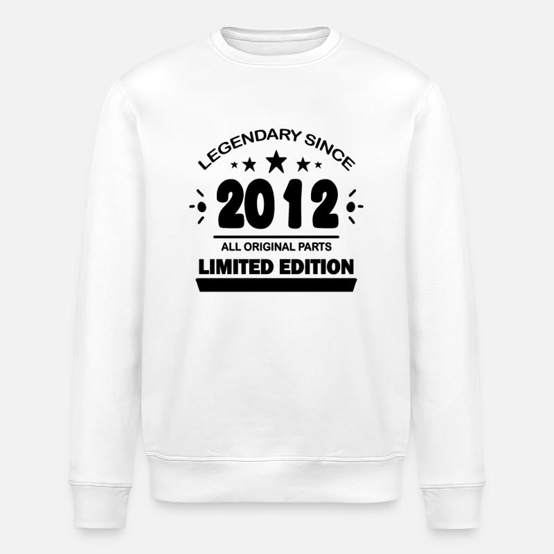 Année de construction 2012 Dicton - Sweat bio ROLLER Stanley/Stella Unisexe - blanc