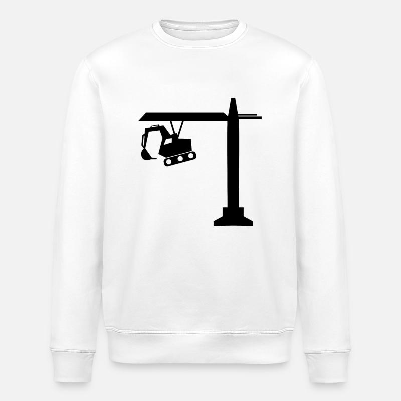 Engineer Ingenieur Bauleiter - Stanley/Stella Unisex Bio-Sweatshirt ROLLER - Weiß