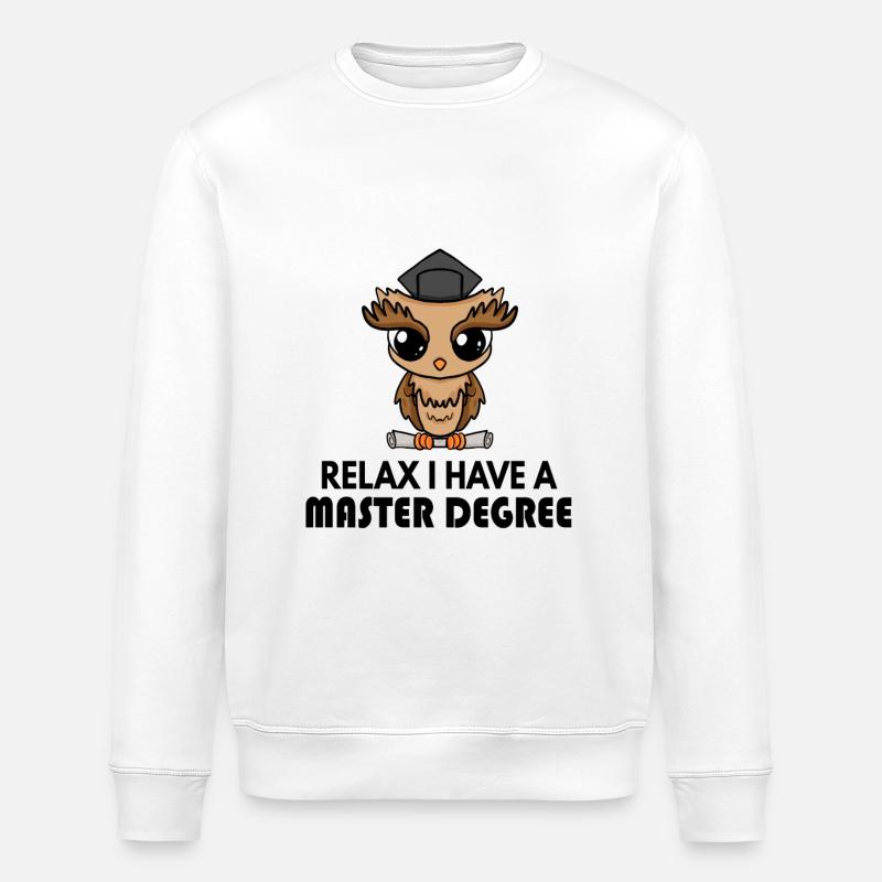 Master Saying - Stanley/Stella ROLLER Unisex Organic Sweatshirt - white