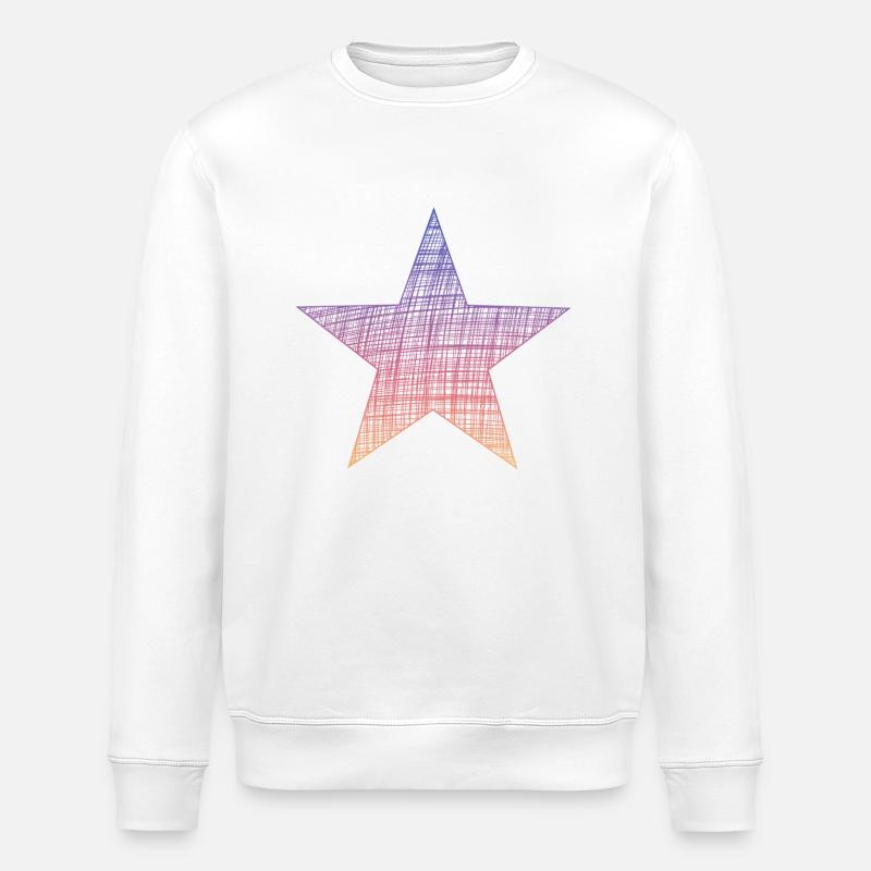 Stern Star - Stanley/Stella Unisex Bio-Sweatshirt ROLLER - Weiß