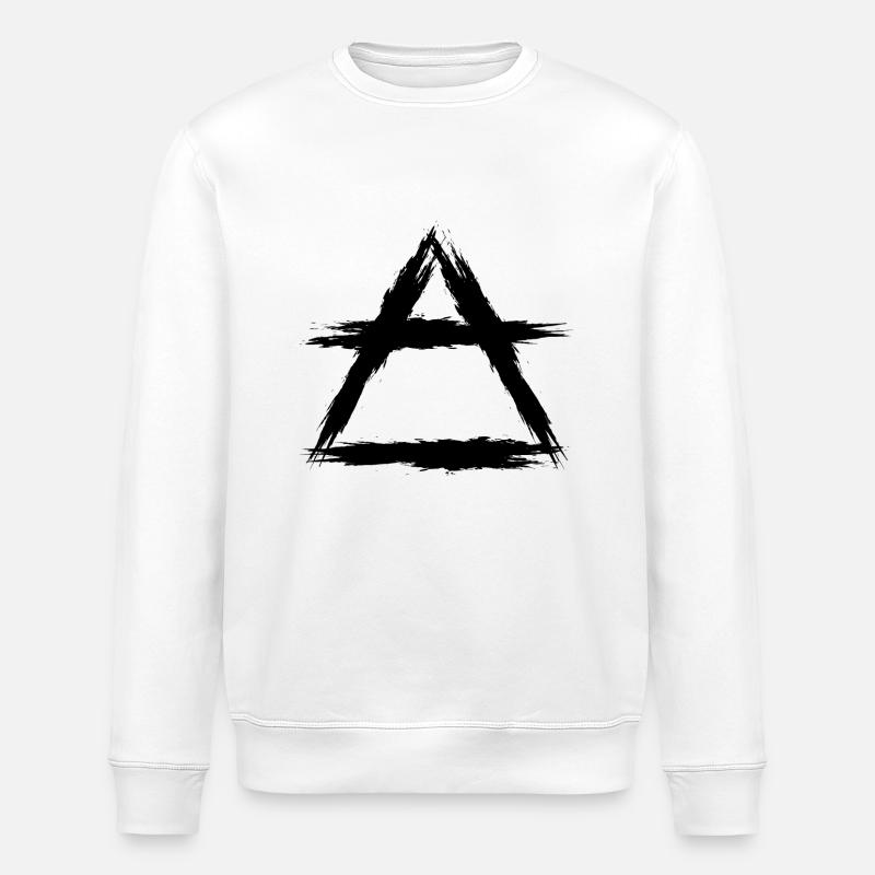 Element Symbol Luft - Stanley/Stella Unisex Bio-Sweatshirt ROLLER - Weiß