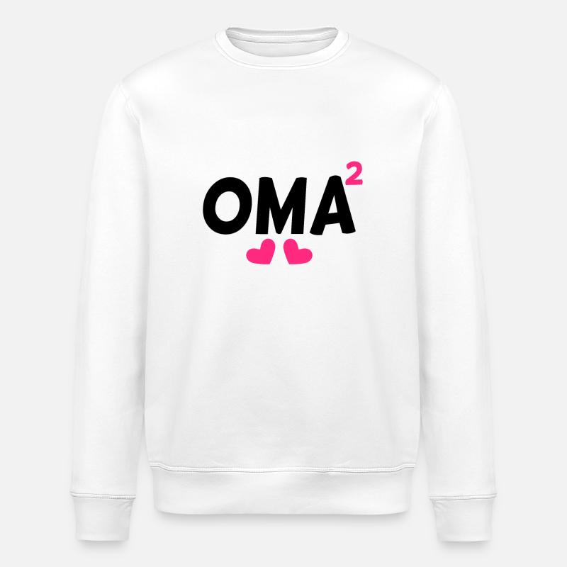 Oma hoch Zwei - Stanley/Stella Unisex Bio-Sweatshirt ROLLER - Weiß