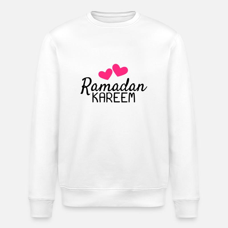 Ramadan Kareem Fest Liebe Ramadan - Stanley/Stella Unisex Bio-Sweatshirt ROLLER - Weiß