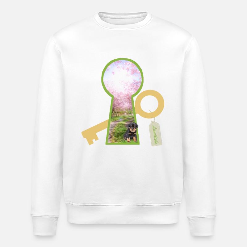 landliebe mit hund - Stanley/Stella Unisex Bio-Sweatshirt ROLLER - Weiß