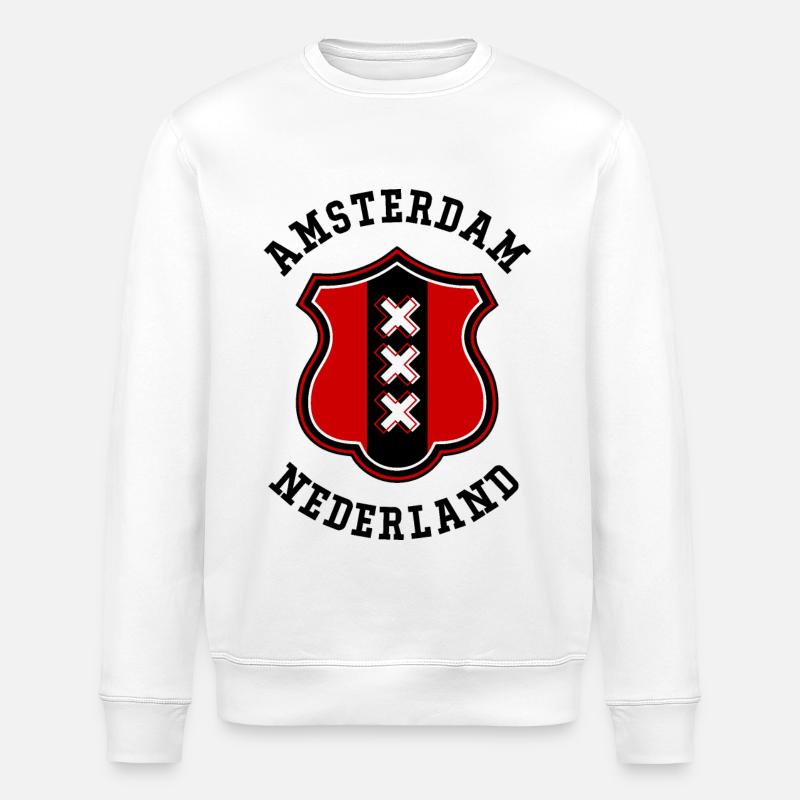 Amsterdam - Sweat bio ROLLER Stanley/Stella Unisexe - blanc