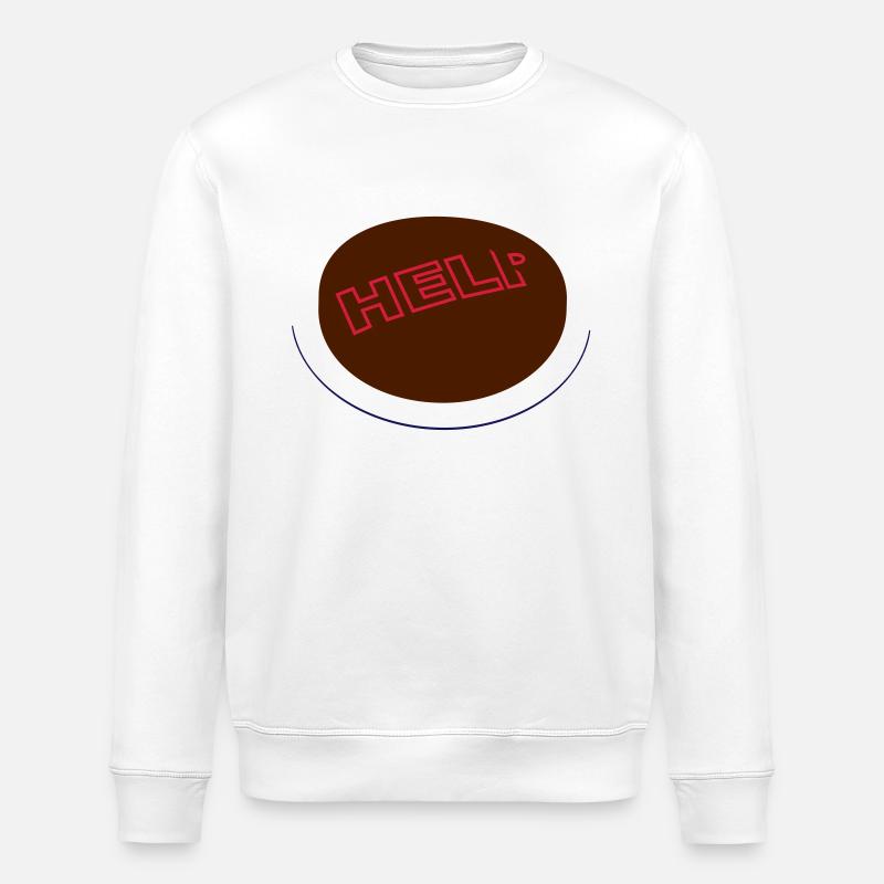 Interrupteur de secours - Sweat bio ROLLER Stanley/Stella Unisexe - blanc