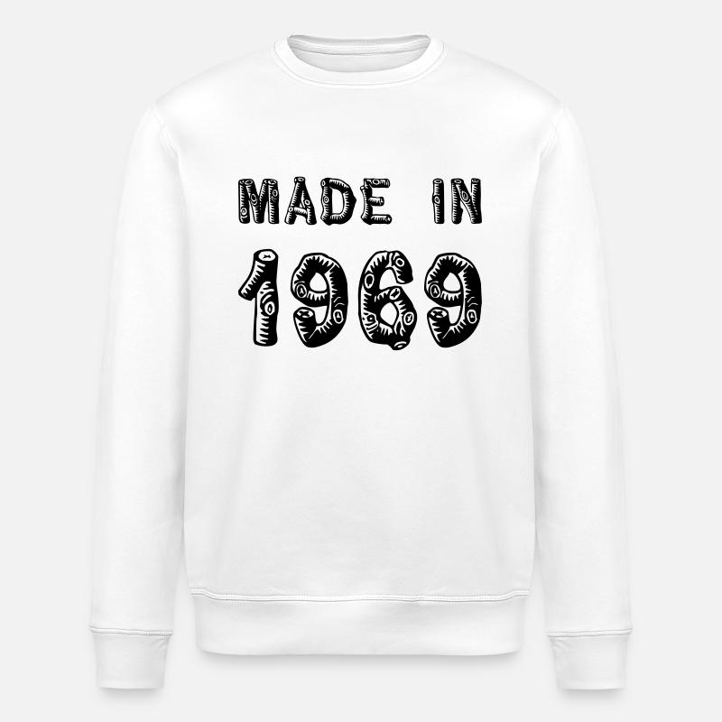 Made in 1969 - Stanley/Stella ROLLER Unisex Organic Sweatshirt - white