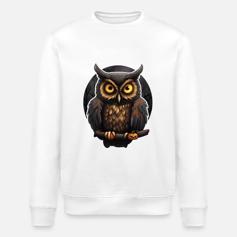Hibou - Sweat bio ROLLER Stanley/Stella Unisexe - blanc