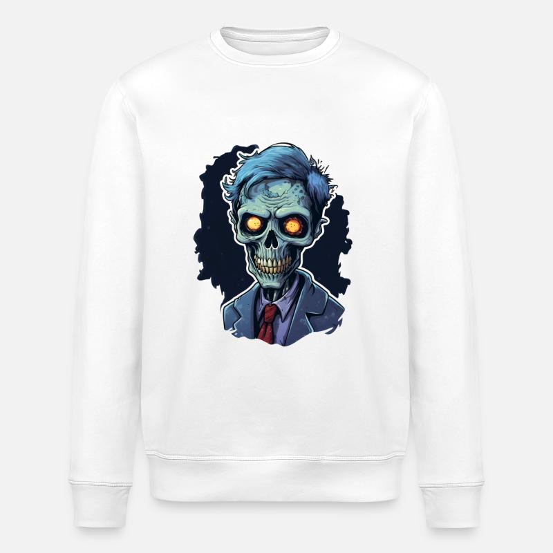 Halloween Zombie - Stanley/Stella Unisex Bio-Sweatshirt ROLLER - Weiß