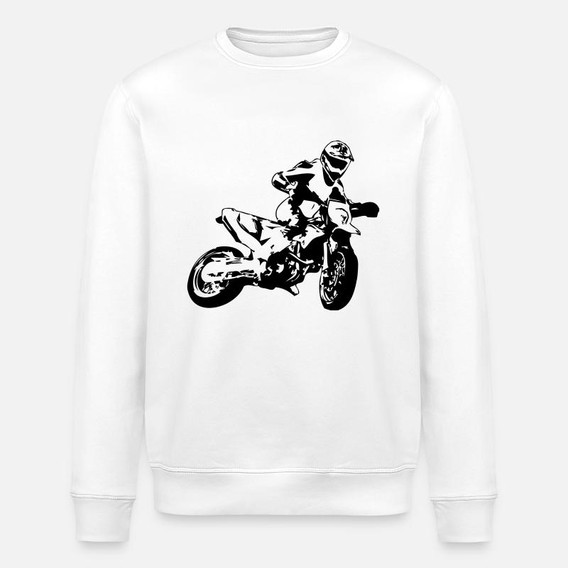 Supermoto - Stanley/Stella Unisex Bio-Sweatshirt ROLLER - Weiß