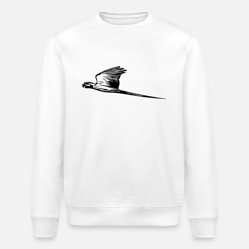 Perroquet en vol express - Sweat bio ROLLER Stanley/Stella Unisexe - blanc