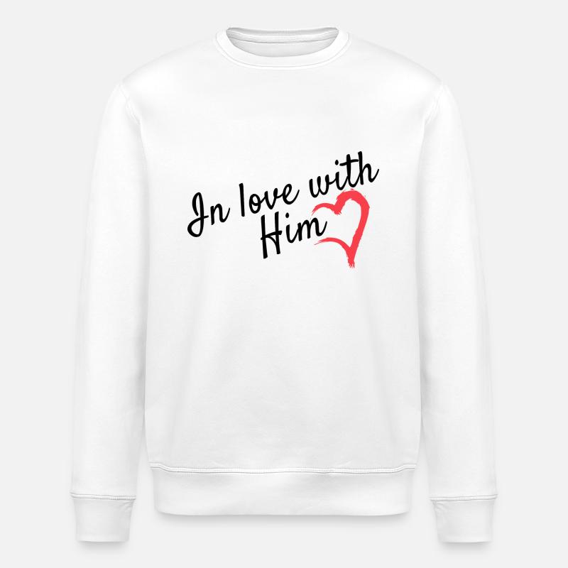 Liebe Partnerlook - Stanley/Stella Unisex Bio-Sweatshirt ROLLER - Weiß