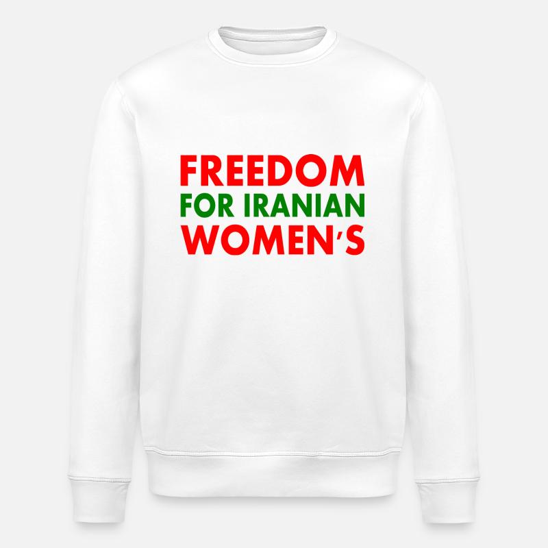 Freedom for iranian womens - Sweat bio ROLLER Stanley/Stella Unisexe - blanc