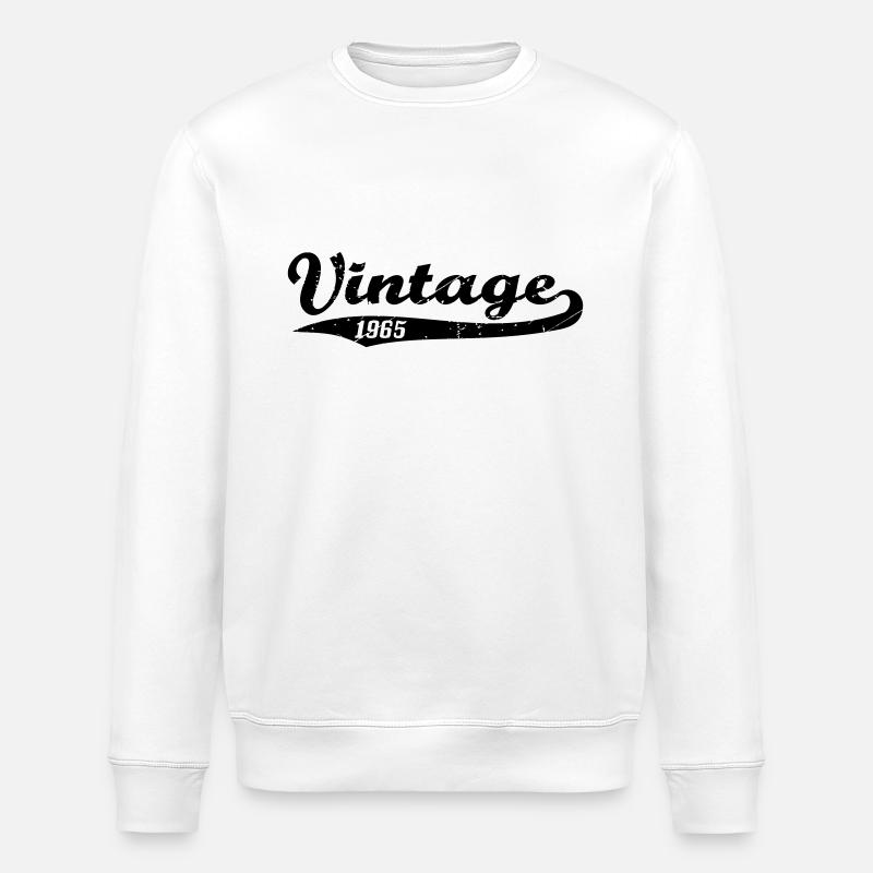 millésime 1965 - Sweat bio ROLLER Stanley/Stella Unisexe - blanc