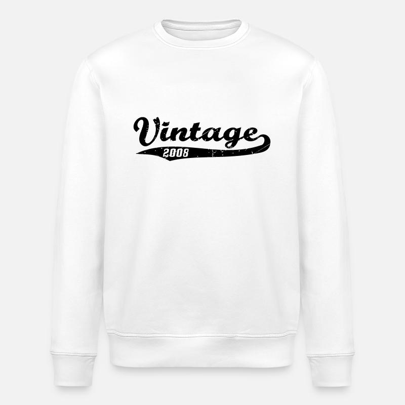 millésime 2008 - Sweat bio ROLLER Stanley/Stella Unisexe - blanc