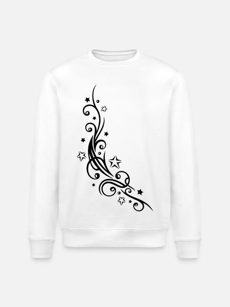 Ornement de tatouage tribal avec des étoiles. - Sweat bio ROLLER Stanley/Stella Unisexe - blanc