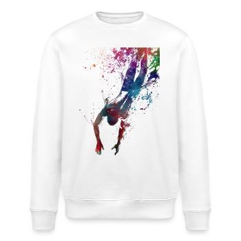 Sport de natation #swimmer #sport - Sweat bio ROLLER Stanley/Stella Unisexe - blanc - Devant - Nik (191cm)
