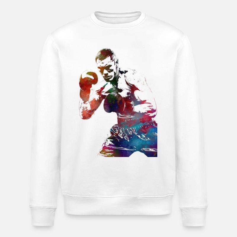 Boxsport #boxing - Stanley/Stella Unisex Bio-Sweatshirt ROLLER - Weiß