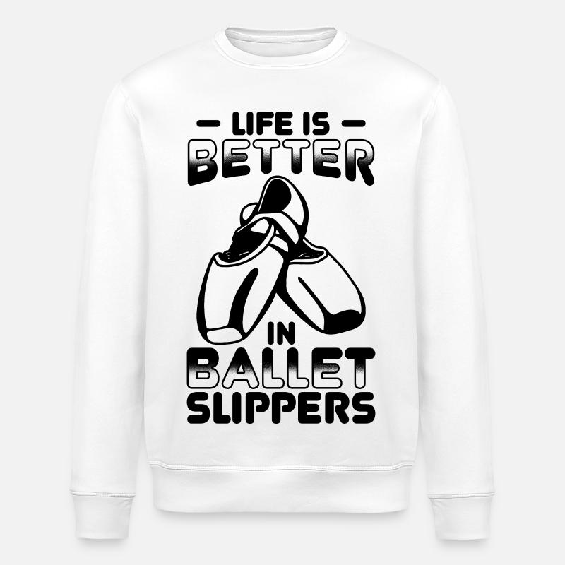 Drôle de dicton de ballet - Sweat bio ROLLER Stanley/Stella Unisexe - blanc