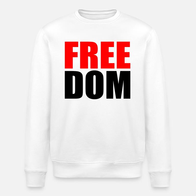Freedom - Stanley/Stella Unisex Bio-Sweatshirt ROLLER - Weiß