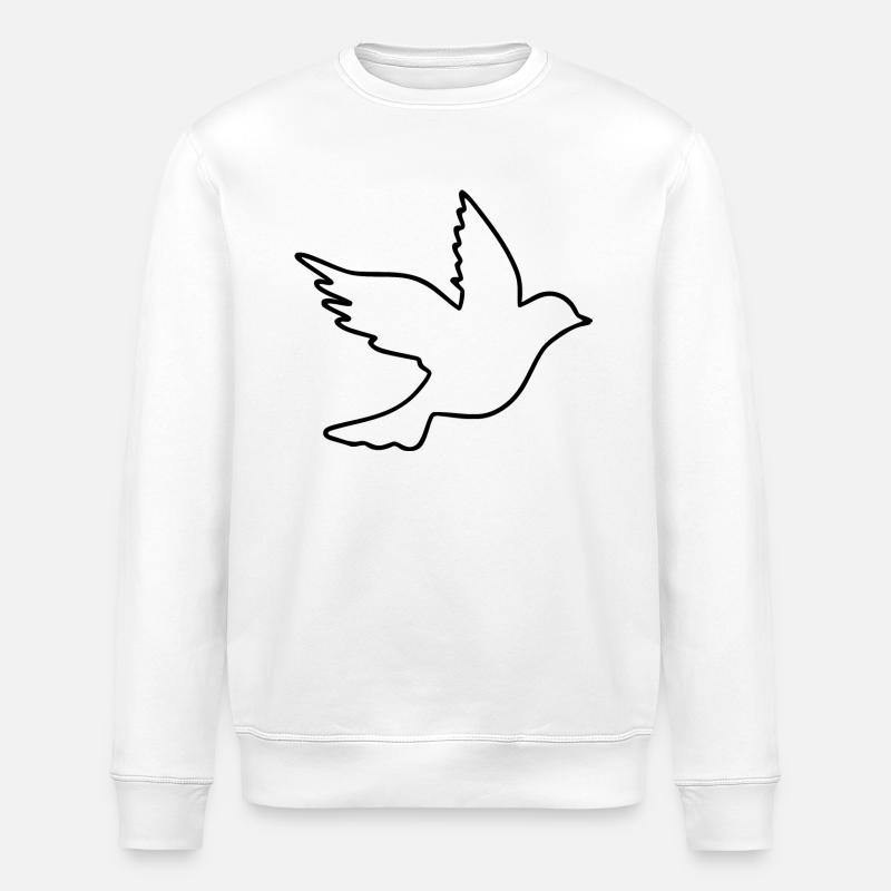 Colombe de paix - Sweat bio ROLLER Stanley/Stella Unisexe - blanc