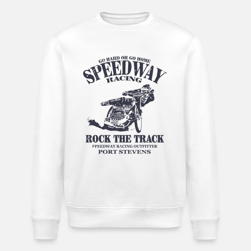 Speedway Racing - Stanley/Stella Unisex Bio-Sweatshirt ROLLER - Weiß