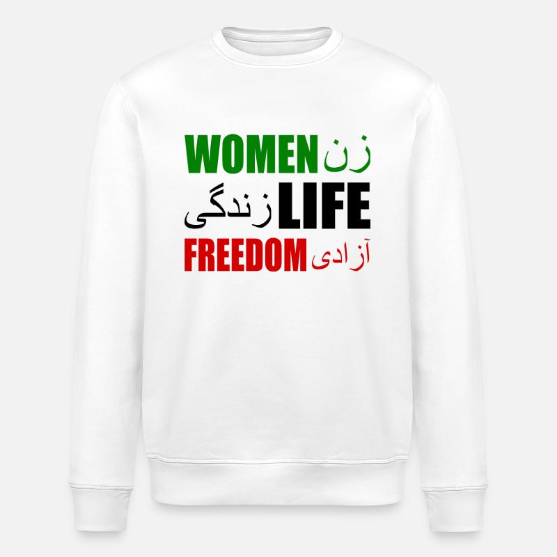 Women life freedom - Stanley/Stella Unisex Bio-Sweatshirt ROLLER - Weiß
